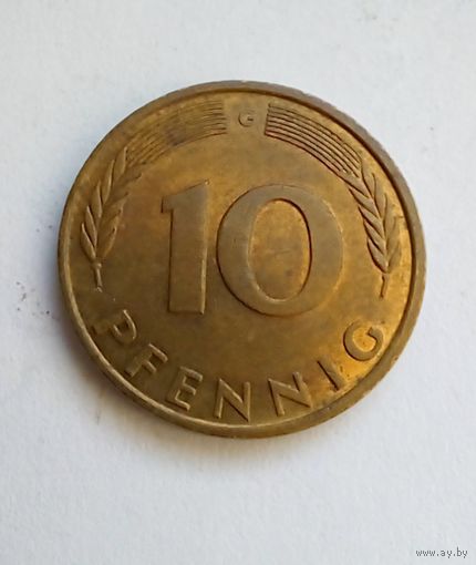 10 пфеннигоа 1989 G