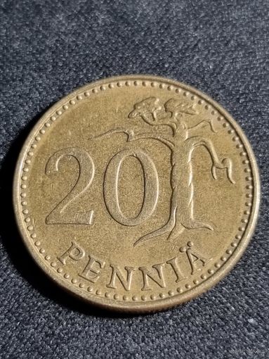 Финляндия 20 пенни 1973