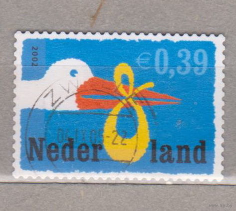 Птицы Фауна Нидерланды 2002 год лот 1077