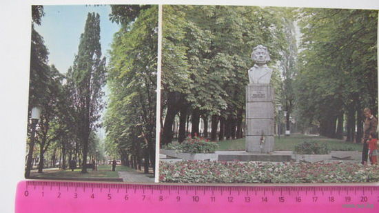 Памятник (открытка чистая 1981 ) г. Брест Адам Мицкевич