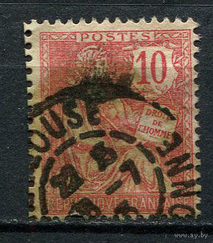 Франция - 1902 - Аллегория 10С - [Mi.102] - 1 марка. Гашеная.  (Лот 135CB)