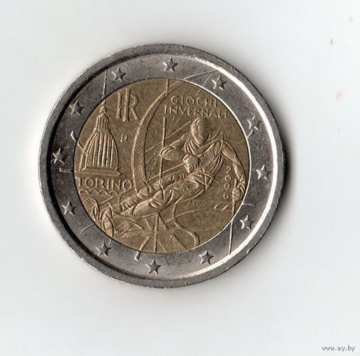 2 евро, 2006 Италия Олимпиада Турин интересует и обмен, пишите