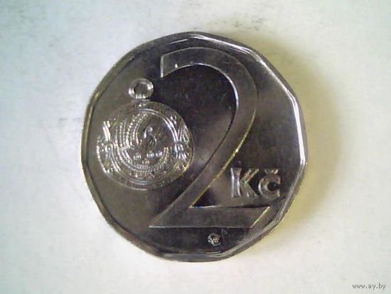 Монеты.Чехия 2 Кроны 2011.