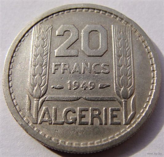 Алжир. 20 франков 1949 год  KM#91  Тираж: 25.556.000 шт