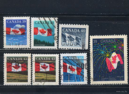 GB Доминион Канада 1989-98 Герб Стандарт #1161А,1186,1211,1212А,1338А,D,1653A