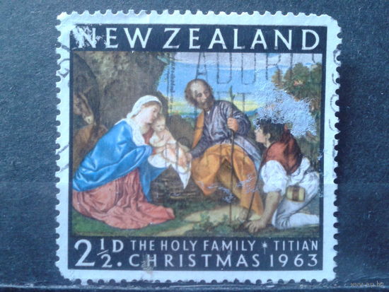 Новая Зеландия 1963 Рождество, живопись