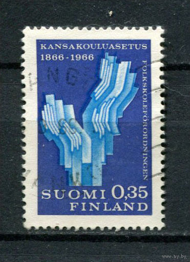 Финляндия - 1966 - Начальная школа - [Mi. 612] - полная серия - 1 марка. Гашеная.  (Лот 183AN)