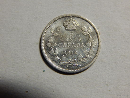 Канада 5 центов 1912г