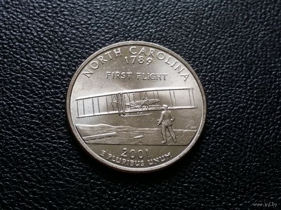 США 25 центов 2001 г. Северная Каролина D