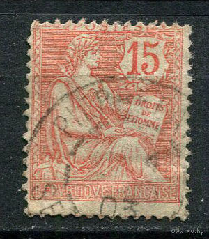 Франция - 1902 - Аллегория 15С - [Mi.103] - 1 марка. Гашеная.  (Лот 136CB)