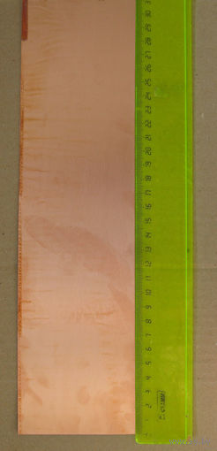 Стеклотекстолит фольгированный односторонний 1 мм (80х395 мм), фольга- 50 мкм.
