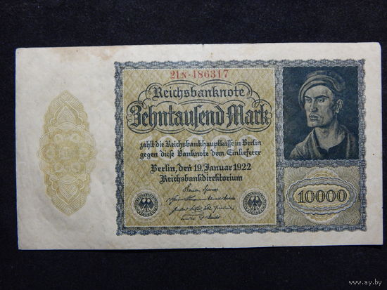 Германия 10 000 марок 1922г.