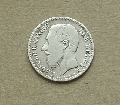 Бельгия. 1 франк. 1887 года. 36-я.