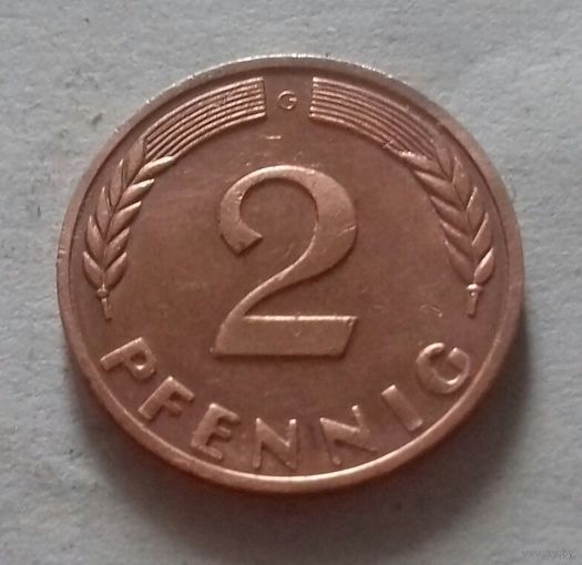 2 пфеннига, Германия 1970 G