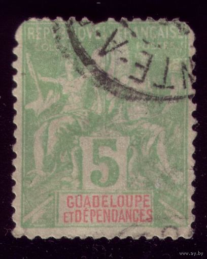 1 марка 1892 год Гваделупа 30 4