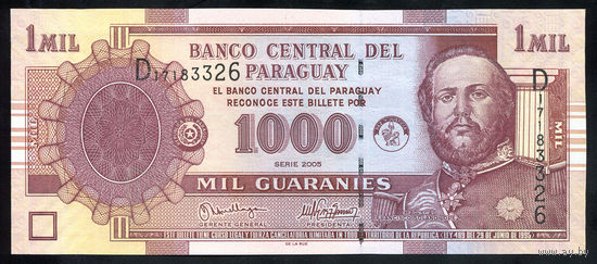 PARAGUAY/Парагвай_1.000 Guaranies_2005_Pick#222.b_UNC