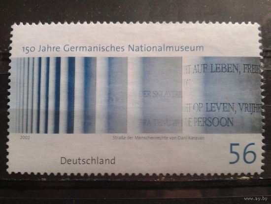 Германия 2002 150 лет нац. музею в Нюрнберге Михель-1,1 евро
