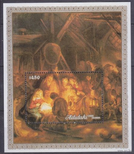 1988 Аитутаки 647/B71 Живопись / Рождество 13,00 евро