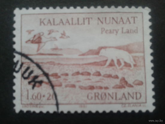 Дания Гренландия 1981 волк, птицы