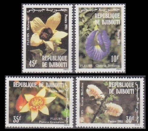 1981 Джибути 321-324 Цветы
