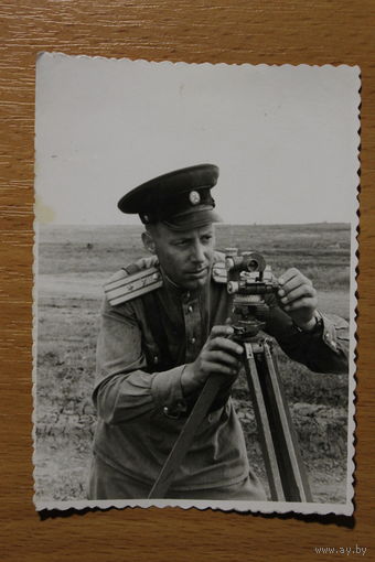 Фото майора, послевоенное, размер 11*8 см.