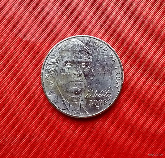 44-09 США, 5 центов 2008 г. (D)