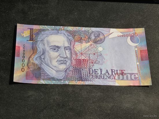 Великобритания 1 фунт 1999 (тестовая банкнота Исаак Ньютон) UNC