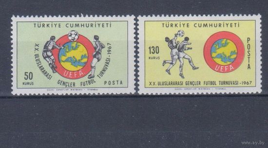 [1809] Турция 1967. Спорт.Футбол. СЕРИЯ MNH