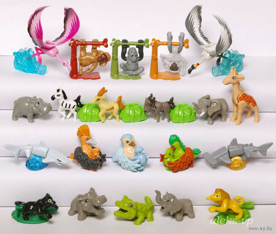 Полная серия игрушек из киндера "Natoons"