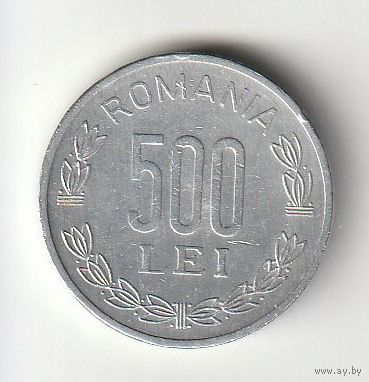 Румыния 500 лей 1999 года. Краузе KM# 145. Состояние XF!