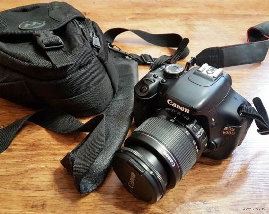 Фотоаппарат зеркальный Canon EOS 600D Kit 18-55mm IS II с объективом