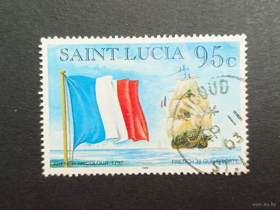 Сент- Люсия 1996-2004. Флаги и корабли