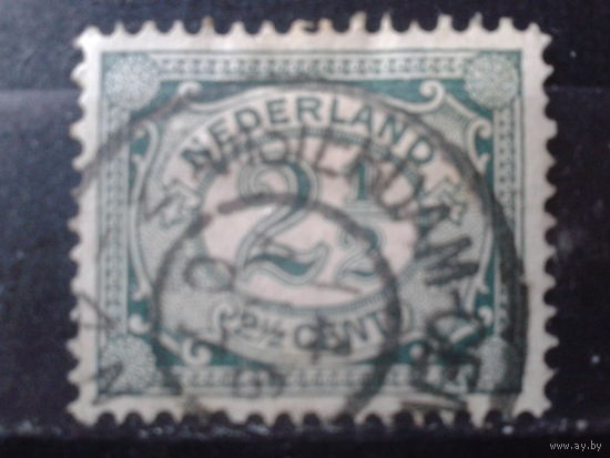 Нидерланды 1899 Стандарт, цифра  2 1/2с