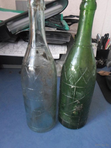 Старая бутылка Аливария (в наличии зеленая) 0,6 литра клеймо УЗ