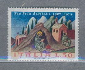1972. Италия. Живопись П. ДАМИАНИ, #1375, Кардинал, MNH