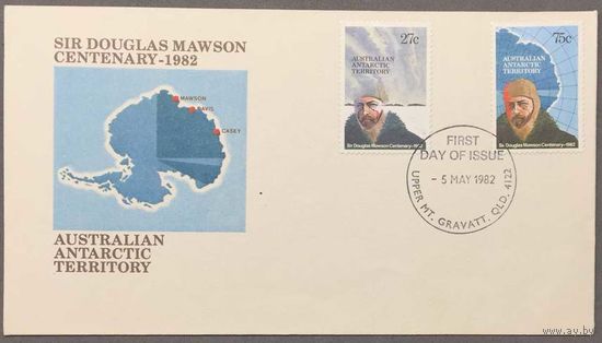 Конверт первого дня Австралия 1982г Australian Antarctic Territory