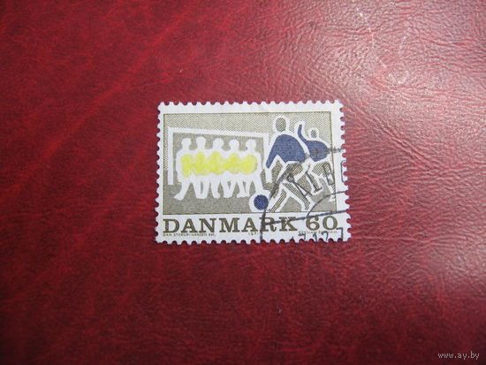 Марка футбол 1971 год Дания