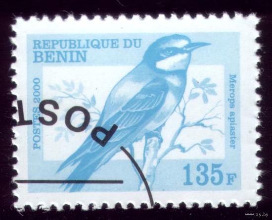 1 марка 2000 год Бенин Птичка XXIII