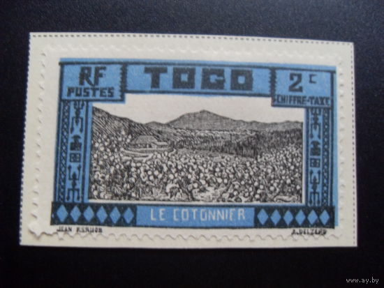 Франция. Французская оккупация (Африка Того) 1925 Mi:TG P9