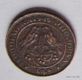 Южная Африка 1/4 пенни (фартинг) 1949