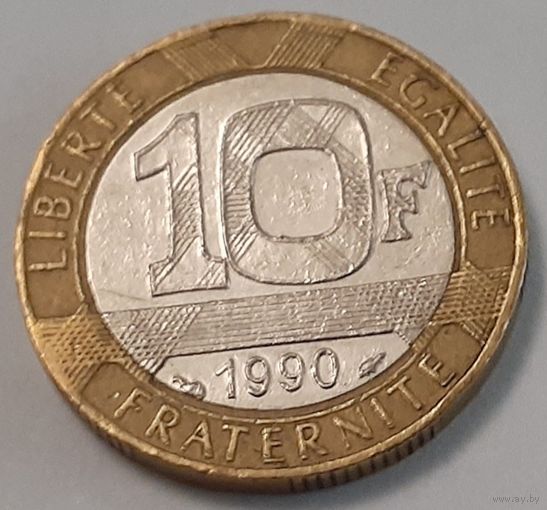 Франция 10 франков, 1990 (5-1-18)