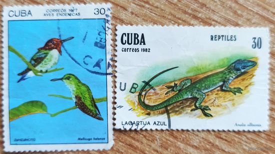 Куба. Животные, 2 марки