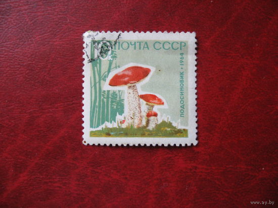 Марки гриб подосиновик СССР 1964 год