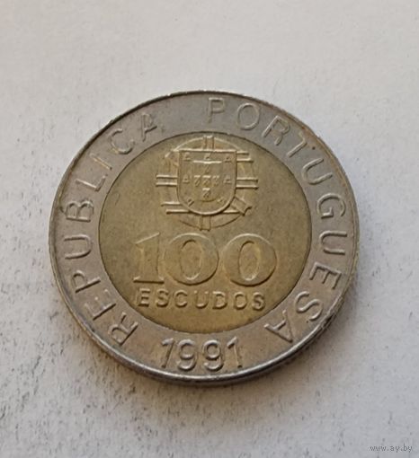 Португалия 100 эскудо, 1991