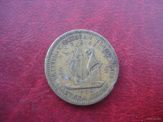 5 центов 1956 год Восточные Карибы