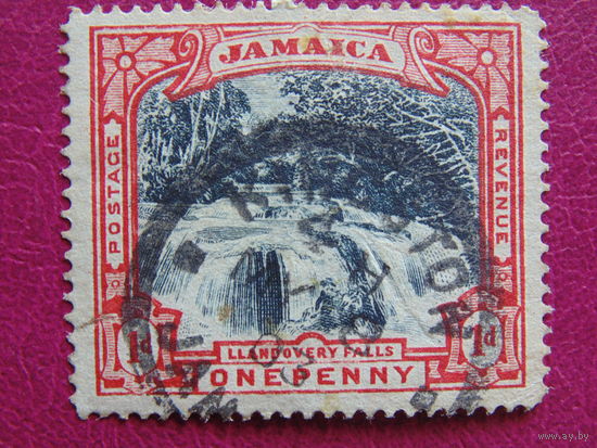 Ямайка. 1901г.  Водопад.
