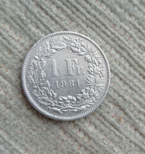 Werty71 Швейцария 1 франк 1981