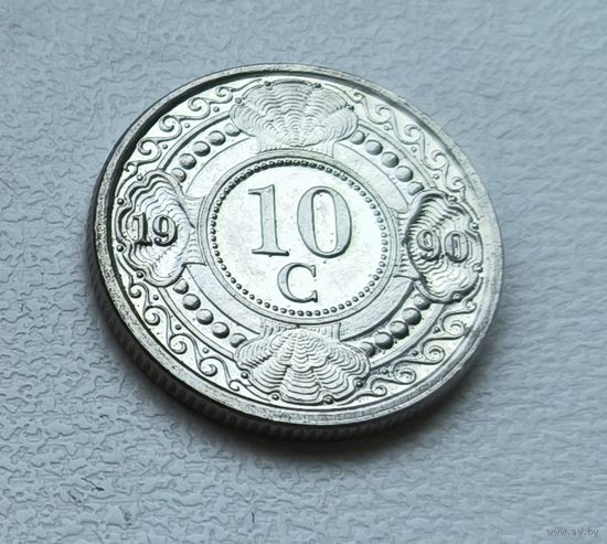 Нидерландские Антильские острова 10 центов, 1990 4-4-30