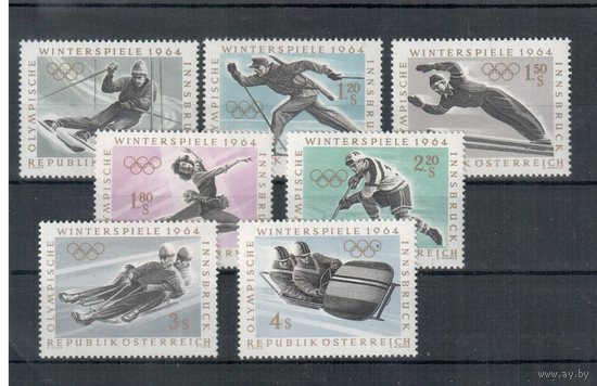 Австрия 1963 г. Mi#1136-1142** чистая полная серия (MNH) Спорт Олимпиада (Р18