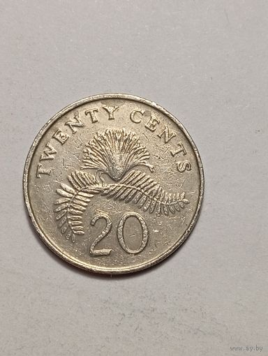 Сингапур 20 центов 1991 года .